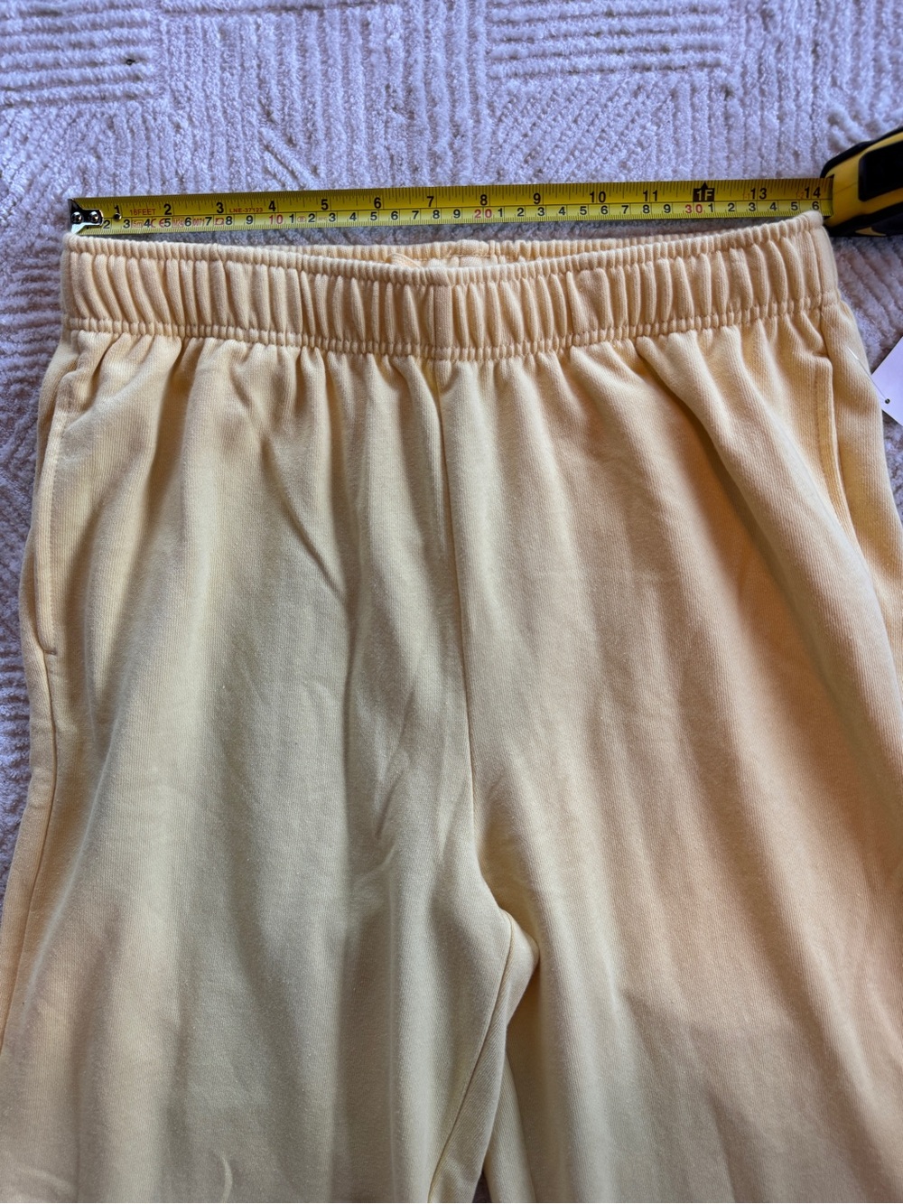NWT GAP VintageSoft French Terry Wide Leg Sweatpants Yellow M Tall - Picture 8 of 13